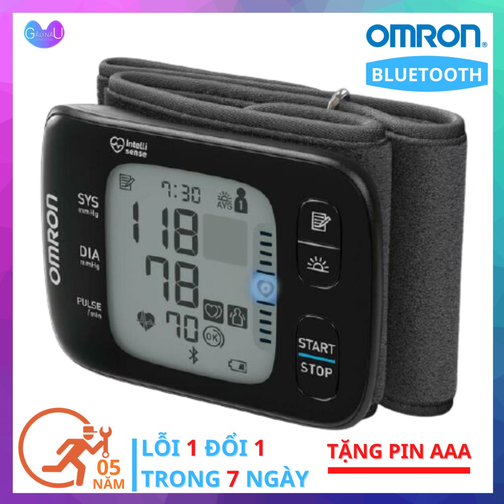 [CHÍNH HÃNG] Máy ĐO HUYẾT ÁP CỔ TAY TỰ ĐỘNG Omron Hem 6232 Đo Chính Xác Nhịp Tim, Huyết Áp Bảo Hành 5 Năm