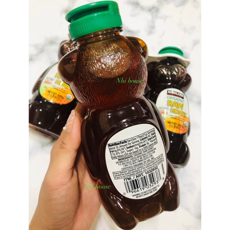 🐝Mật ong Kirkland Signature Organic Honey chai 680