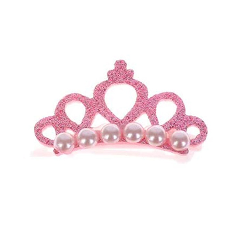 Kẹp Tóc Hình Vương Miện Đính Ngọc Trai Giả Thời Trang Cho Thú Cưng