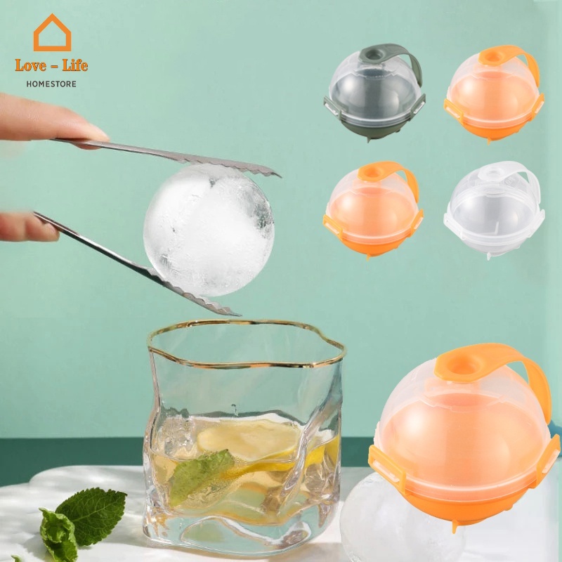 1 Bộ Khuôn Làm Nước Đá Hình Cầu Bằng Nhựa PP An Toàn Thực Phẩm