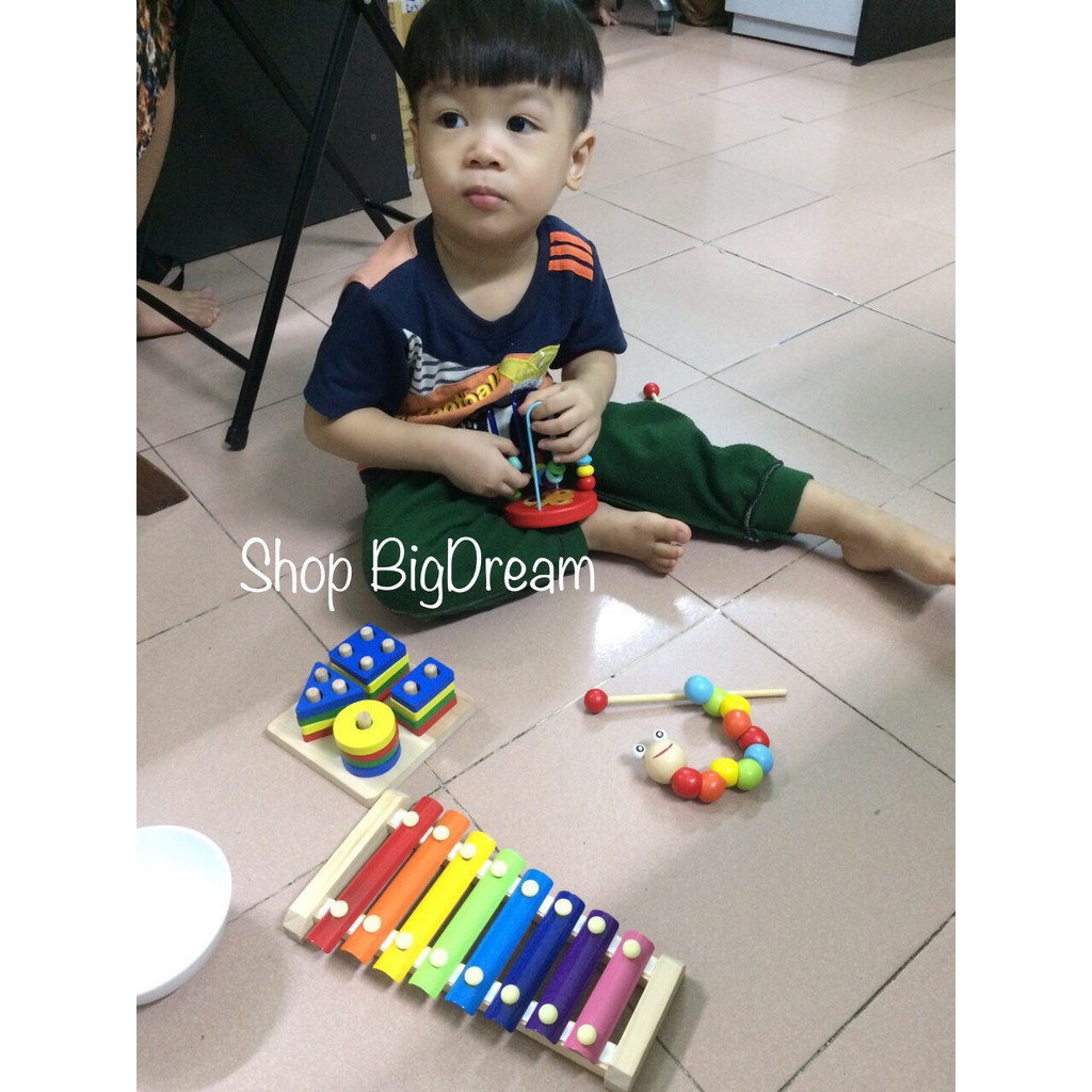 Đàn gõ Xylophone cho bé - Đồ chơi đàn gỗ 8 thanh