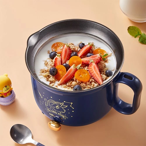 Nồi lẩu điện đa năng Bear DRG-E12A1 - Hàng chính hãng - Thép không gỉ, Nhựa, Thiết kế tay cầm lớn