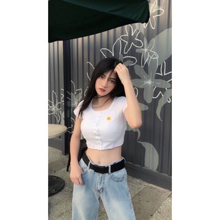 Áo Croptop cài nút