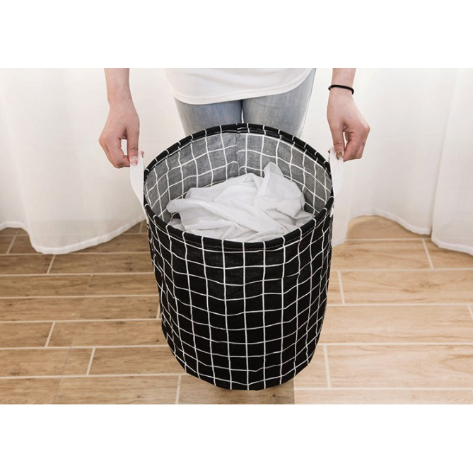 Giỏ đựng quần áo bằng vải gấp gọn tiện dụng