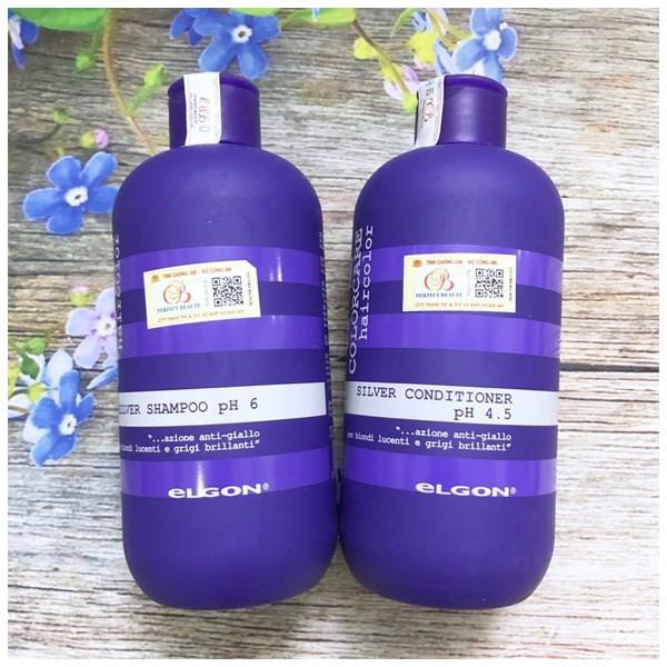 DẦU GỘI TÍM ELGON - DẦU GỘI KHỬ VÀNG Dành Cho Tóc Tẩy Không Bị Ngả Vàng