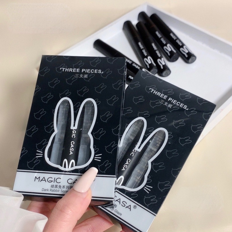 SET 3 SON THỎ ĐEN MAGIC CASA