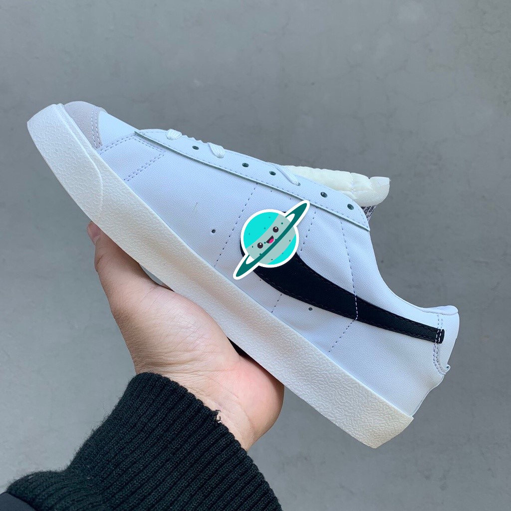 Giày thể thao sneaker blazer màu trắng vạch đen Hot Hit