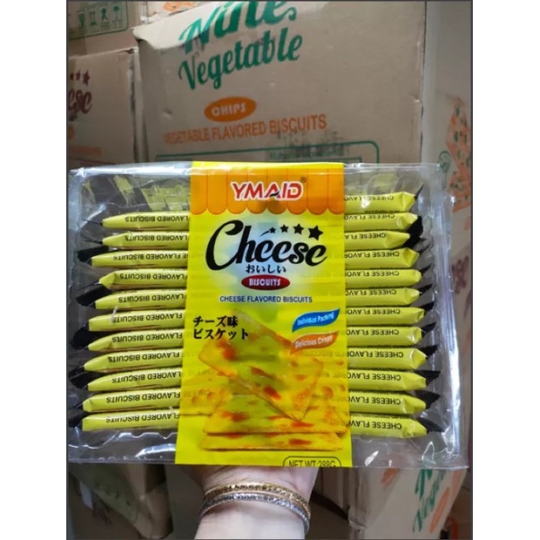 Bánh ăn kiêng hiệu YMAID Hongkong 2 vị rau củ/ phomai gói 288g | BigBuy360 - bigbuy360.vn