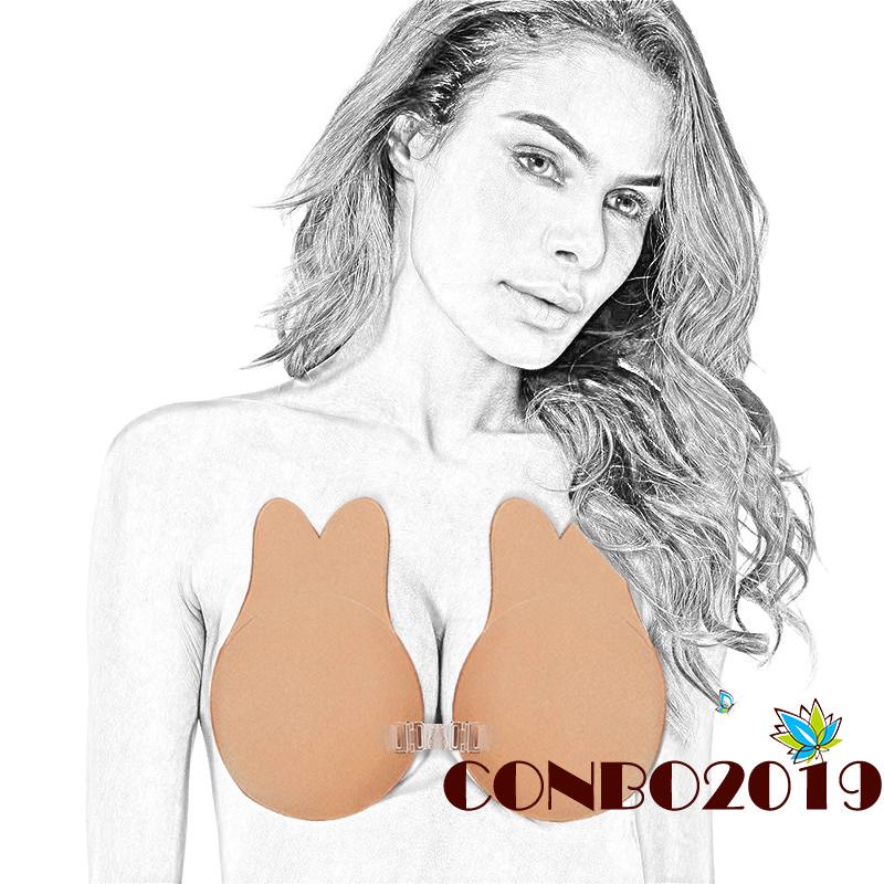 Áo Lót Dán Ngực Không Dây Bằng Silicone Gel Vô Hình Hở Lưng Cho Nữ