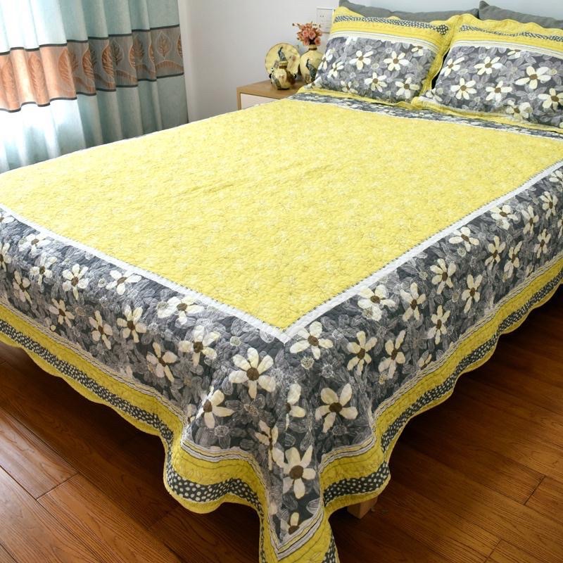 Ga phủ giường, tấm trải giường chần bông cao cấp