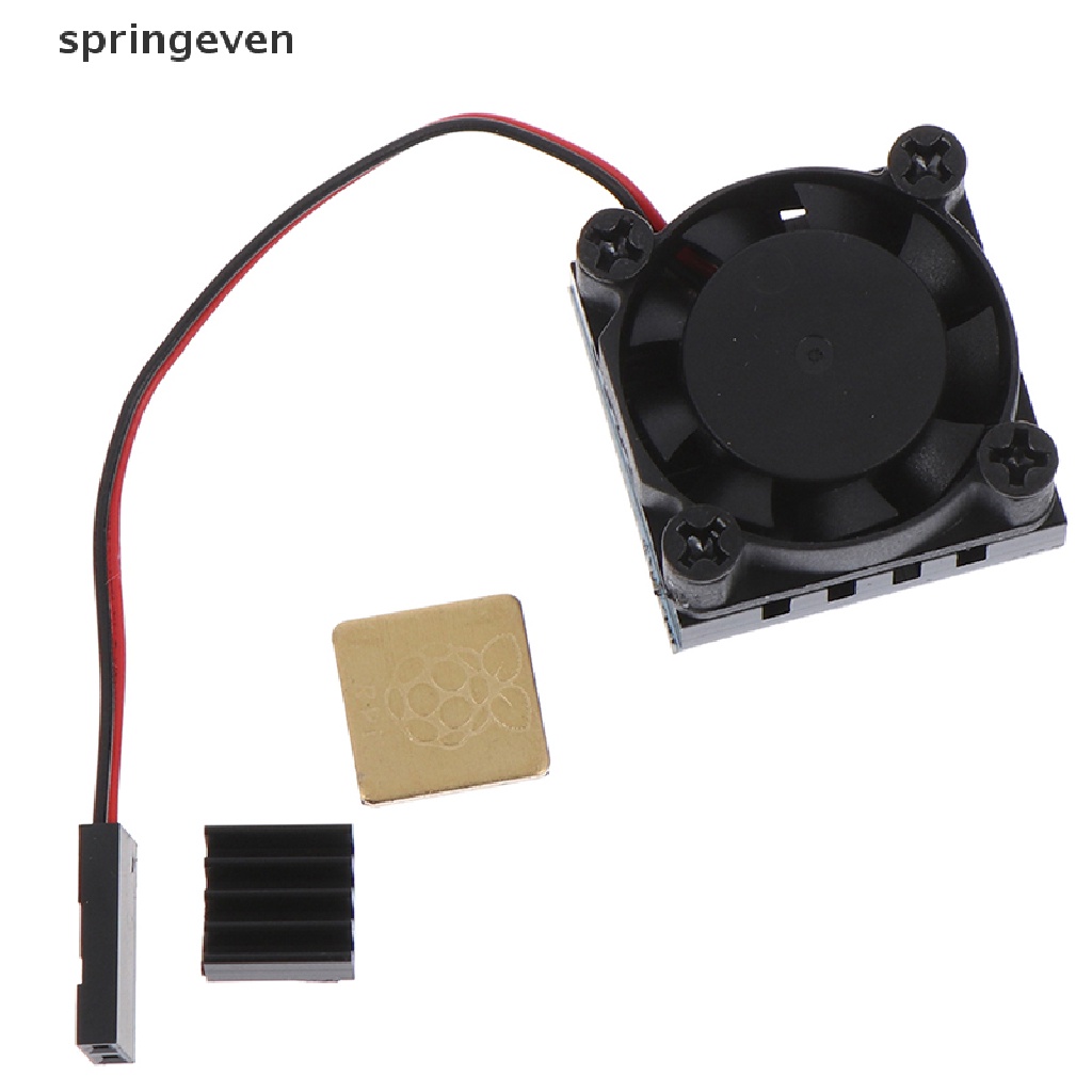 Quạt tản nhiệt hình vuông kèm bộ tản nhiệt cho Raspberry Pi 4 /3/2 Jelly