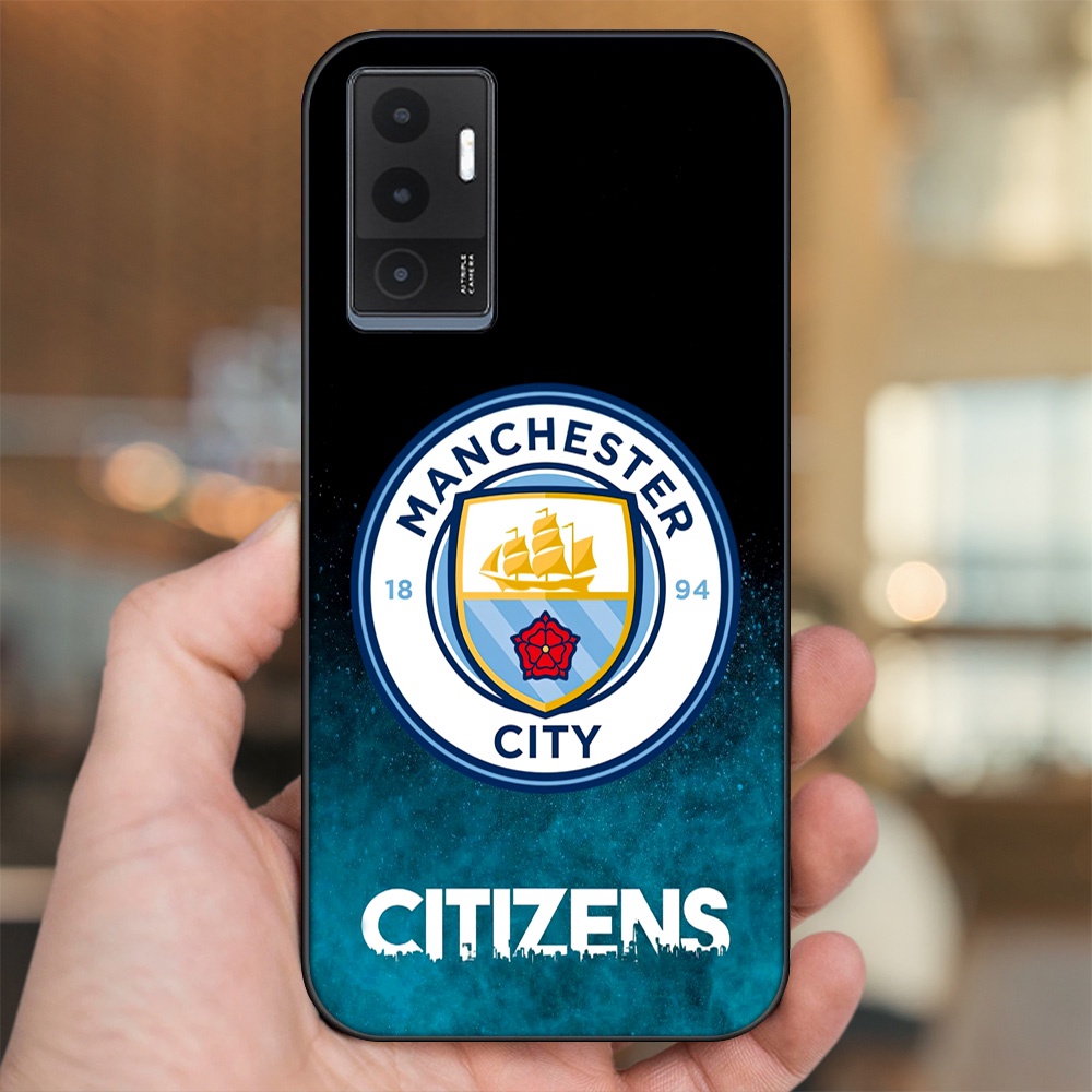Ốp lưng Vivo V23e viền đen in hình Manchester City MC