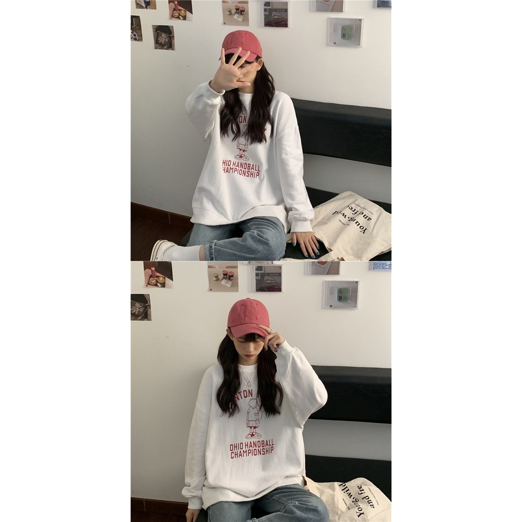 Áo Dài Tay In Chữ UNISEX