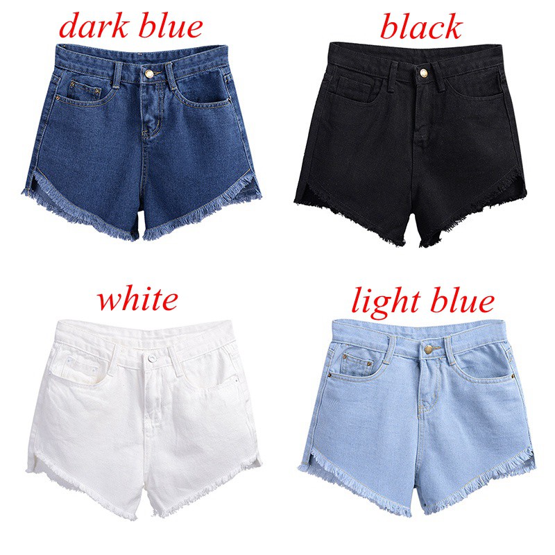 Quần Jeans ngắn phối rách kiểu dáng thời trang | BigBuy360 - bigbuy360.vn