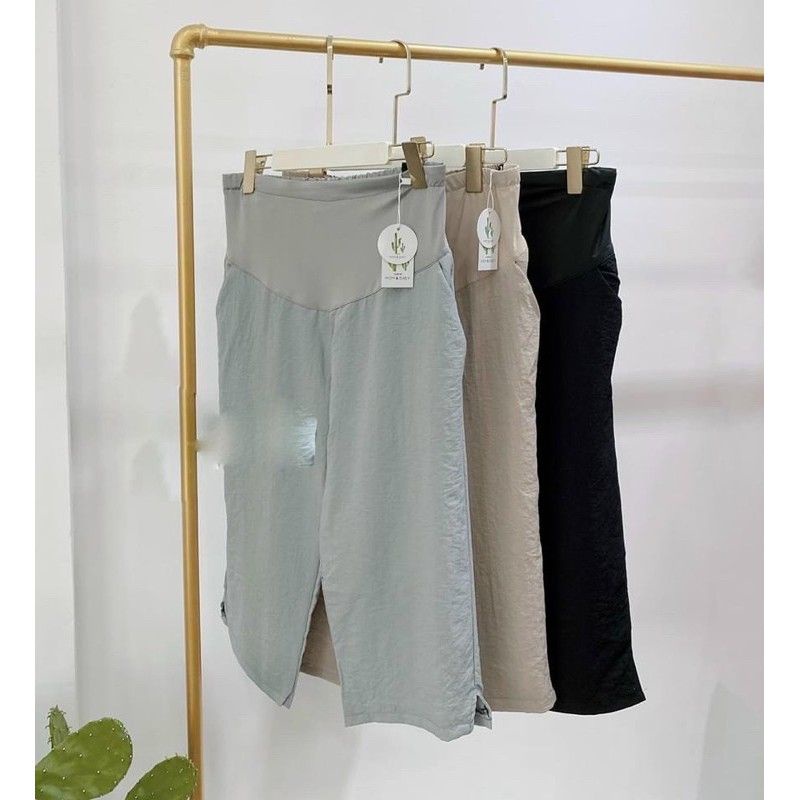 Quần bầu Lửng thiết kế đũi Hàn Siêu Mát Mịn,Có Chun Chỉnh