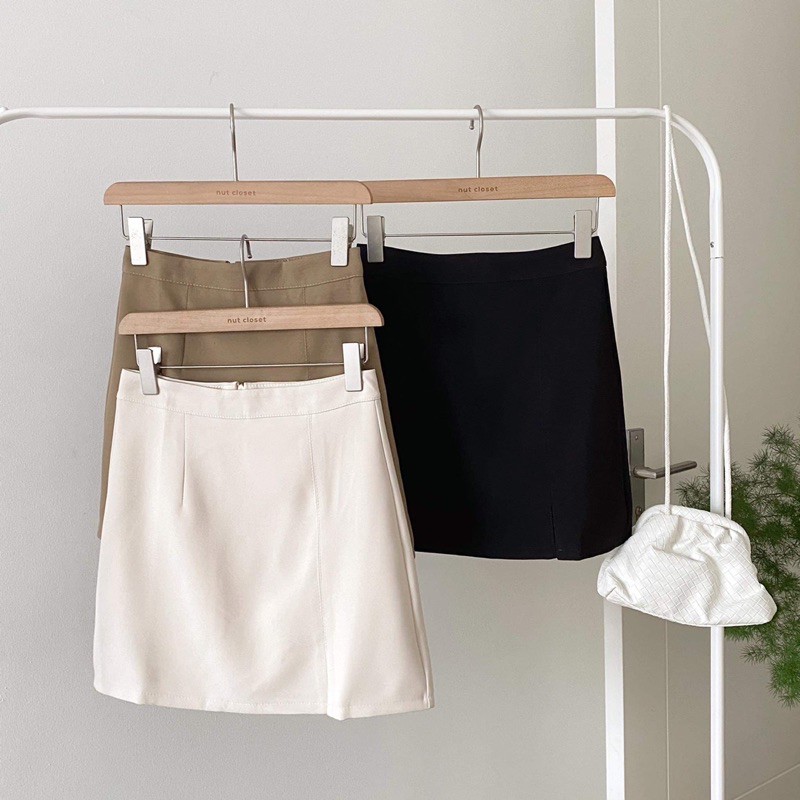Chân váy zip xẻ lệch_CV0030