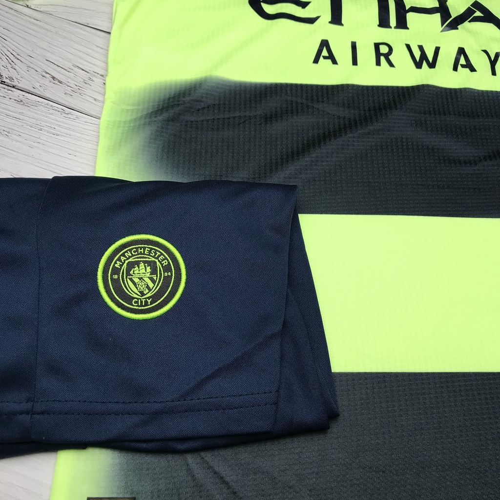 Áo Bóng Đá CLB Manchester City - Vải Gai Thái- chất POLYESTE cao cấp