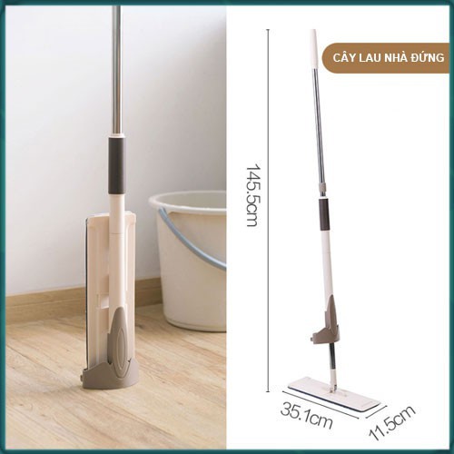 Cây Lau Nhà Tự Vắt Thông Minh Spin Mop- xoay 360 độ-LAU SẠCH MỌI NƠI