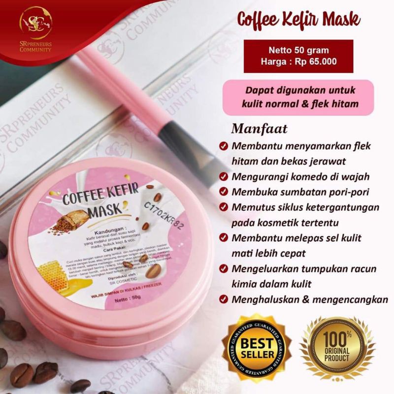 (Hàng Mới Về) Mặt Nạ Sữa Kefir / Kefir / Coffee Kefir / Coffe / Sm Làm Sáng Da / Trị Mụn Hiệu Quả 12 / Sm