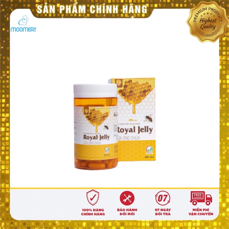 SỮA ONG CHÚA ROYAL JELLY SCHON - GHB-CHÍNH  HÃNG - NGĂN NGỪA LÃO HÓA - ĐIỀU TIẾT SINH LÝ- Mờ thâm - Mờ nám - hôp100 viên