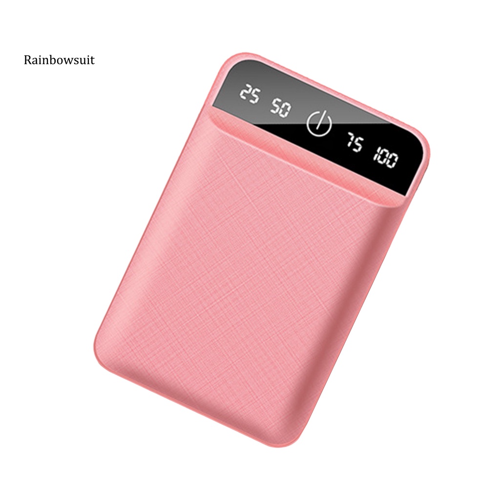 Cục Sạc Dự Phòng Mini Hai Cổng USB 10000mAh Dung Lượng Lớn Dễ Thương Dùng Khi Đi Du Lịch