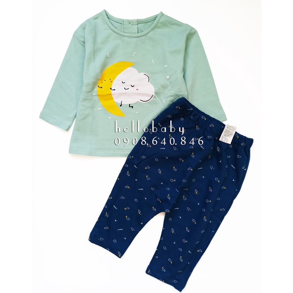 Bộ áo quần dài tay bé trai bé gái Sopoliini xuất Hàn