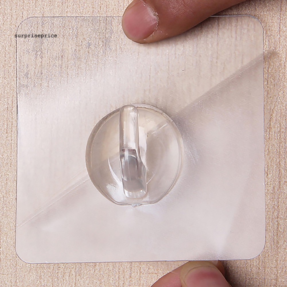 Set 10 móc treo tường trong suốt chống nước siêu dính tiện lợi