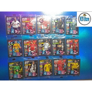 [ Một thẻ ](đợt 2) Thẻ cầu thủ bóng đá Poca Match Attax base nguyên seal mùa giải 2019-2020
