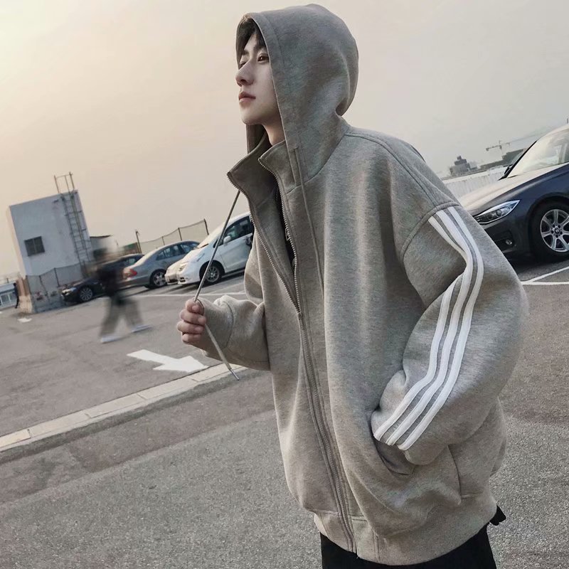 Áo Khoác Hoodie Thể Thao Dáng Rộng Cổ Điển 3bar | BigBuy360 - bigbuy360.vn