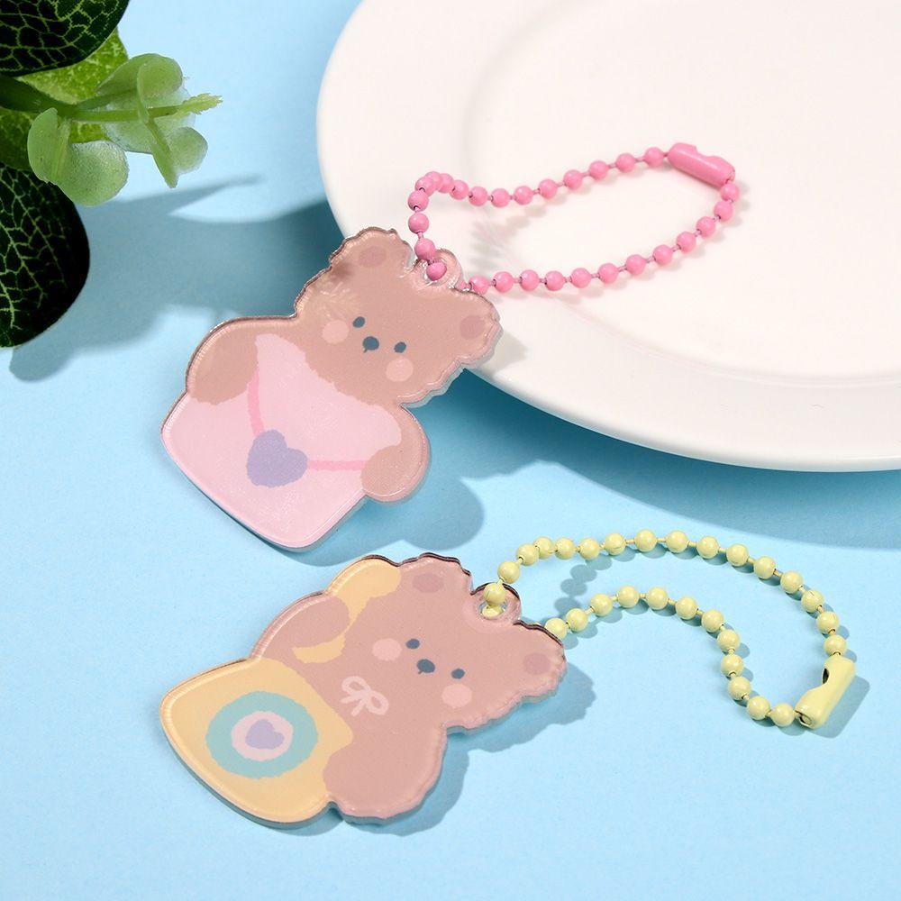 Móc Khóa Hình Gấu BORAG Chất Liệu Acrylic Mới