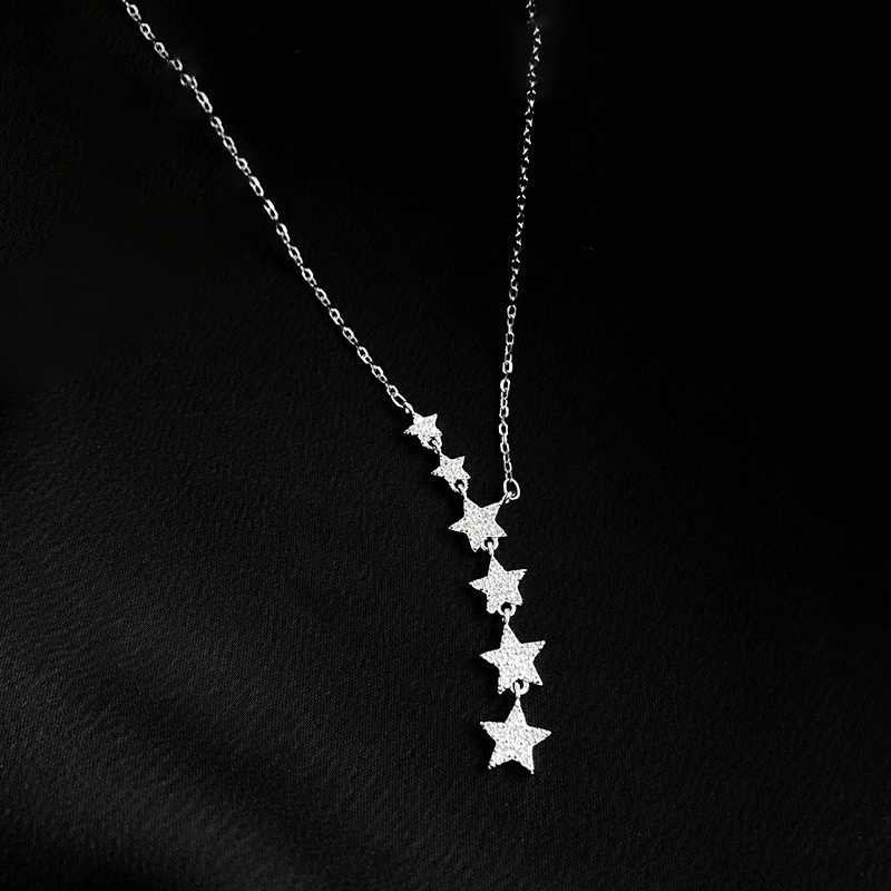 Dây chuyền bạc nữ Dải Ngân Hà chất liệu bạc 925 thời trang phụ kiện trang sức nữ Viễn Chí Bảo D400801