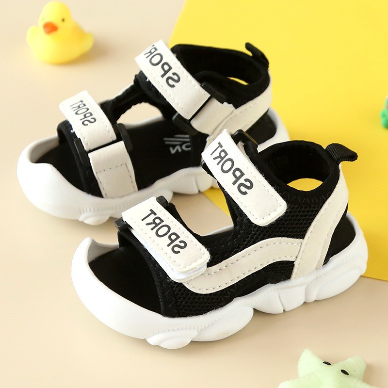 Dép sandal bé trai ❤️FREESHIP❤️ Dép Sandal mũi cao chống vấp cho bé trai bé gái mẫu Sport đế mềm nhẹ từ 0-3 Tuổi