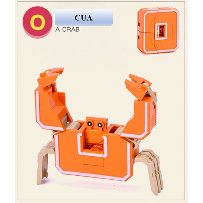 Đồ Chơi Cho Bé Chữ Cái Biến Hình Thông Minh O_P_Q_R_S_T