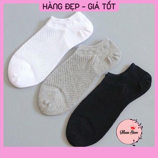 Combo 10 đôi tất, vớ  lưới nam thông hơi CỔ NGẮN (ảnh thật kèm video)
