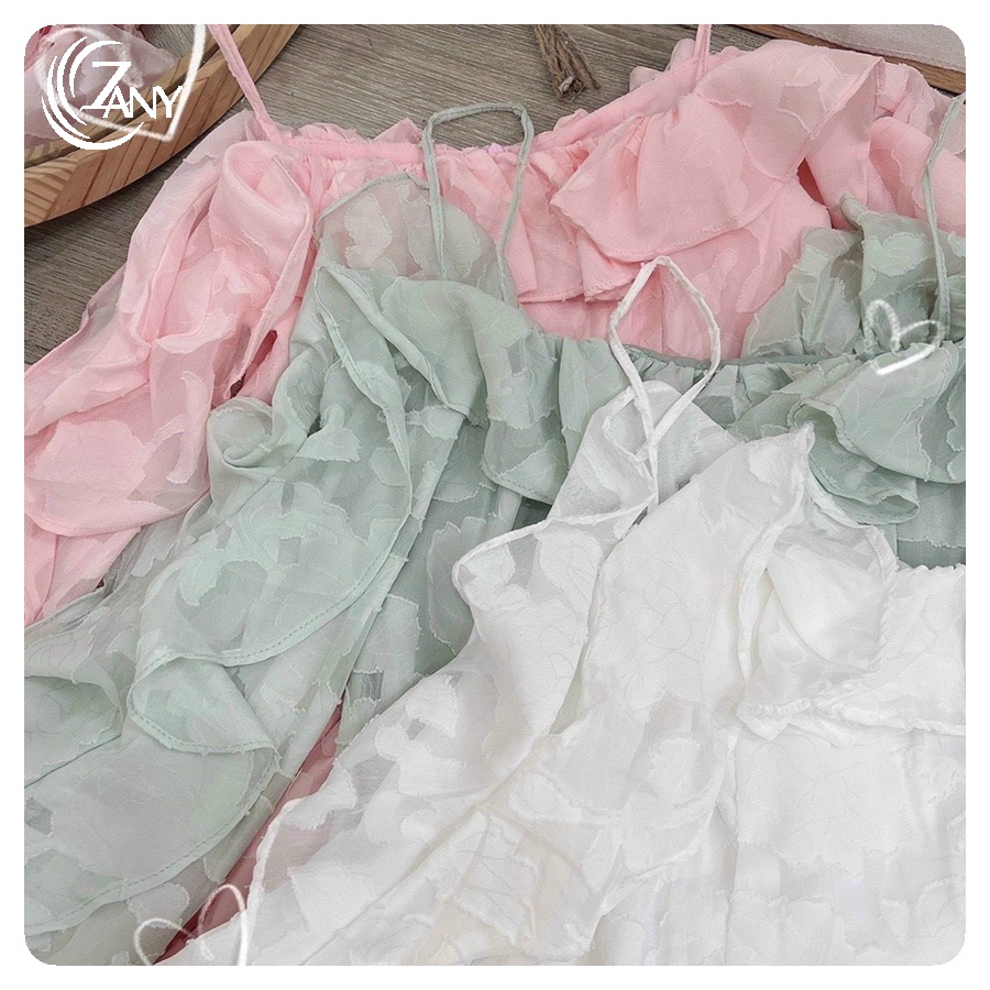 ĐẦm Gấm Bèo  Phối Lưới +Màu Xanh ,Hồng ,Siêu Hót