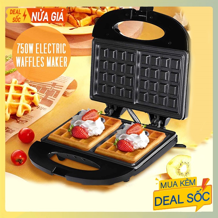 [ Siêu Sale ] Máy Làm Bánh Waffle , Bánh Tổ Ong Khuôn Vuông Haeger