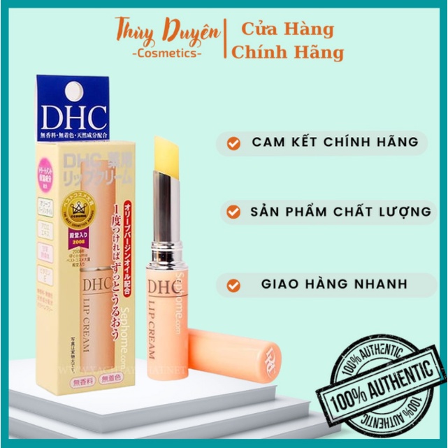 [Mã 154FMCGSALE giảm 8% đơn 500K] Son Dưỡng Môi DHC Lip Cream 1,5g Bản Không màu Giảm Thâm Môi