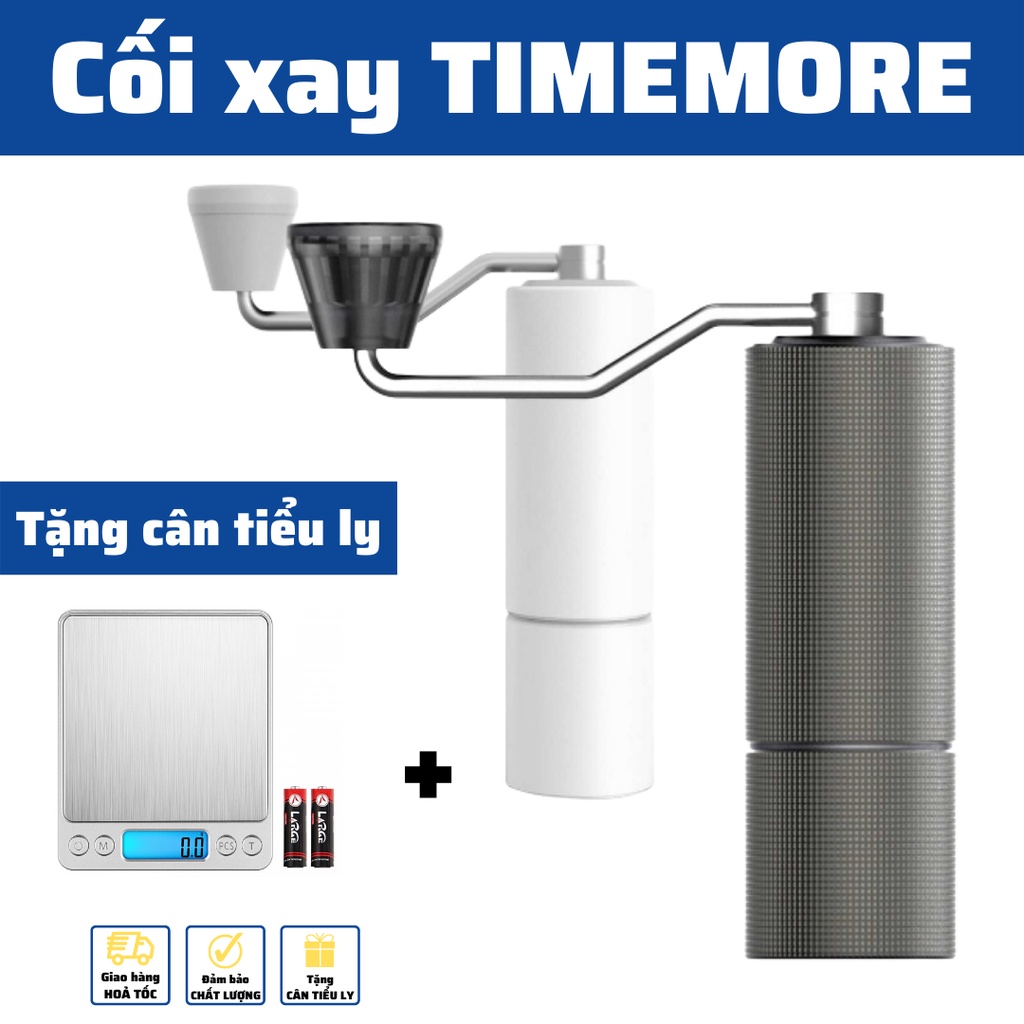 Máy Pha Cà Phê Mini Thủ Công Timemore Lite C2 2021 cối xay cafe cầm tay pha Espresso hàng chính hãng