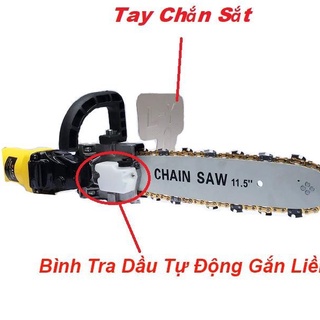 Lưỡi cưa xích - tra nhớt tự động- chẳn bảo vệ bằng sắt - Lưỡi cưa xích gắn máy mài , biết máy cắt thành máy cưa gỗ