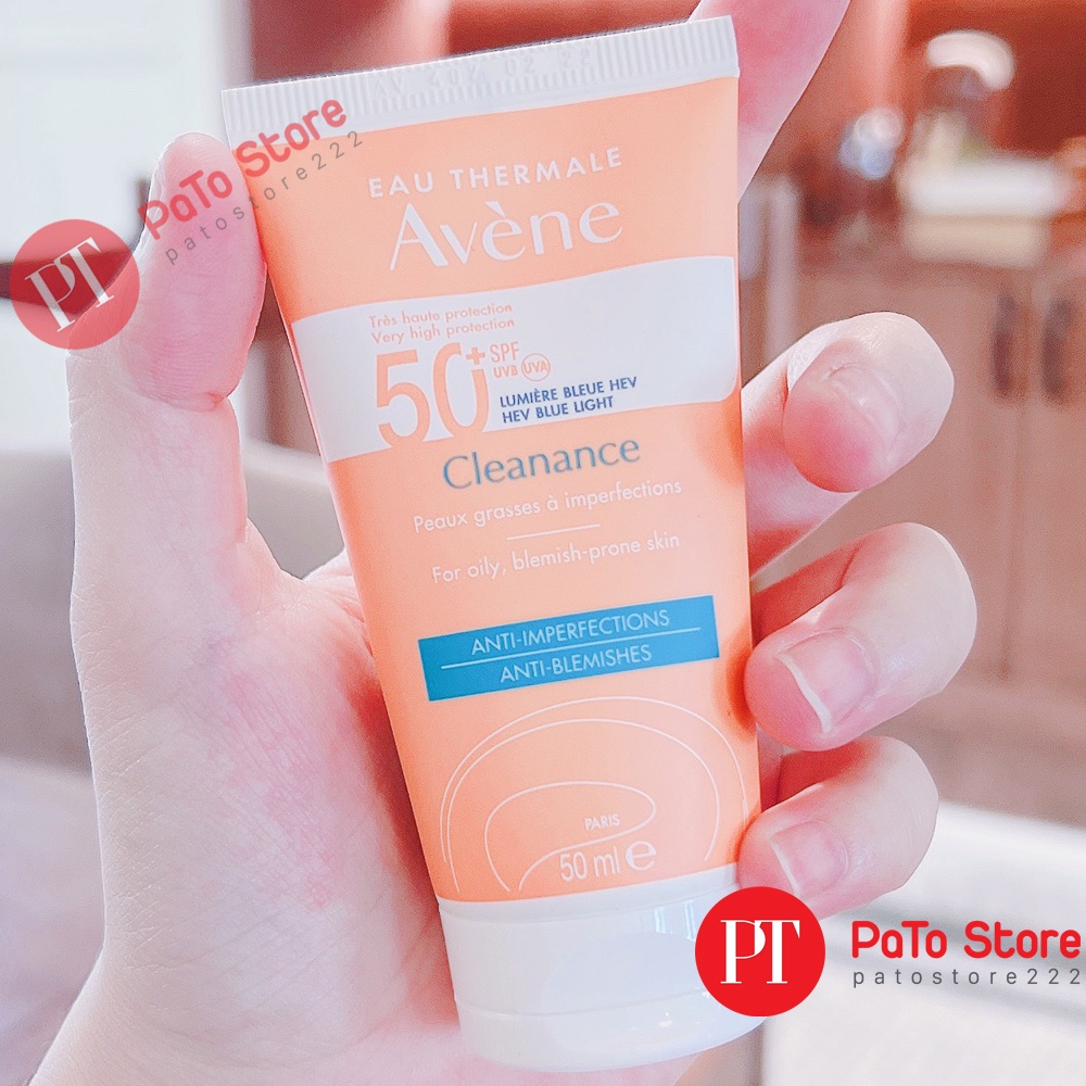 Kem Chống Nắng Avene Fluide, Cleanance SPF50 cho da dầu, khô, nhạy cảm 50ml