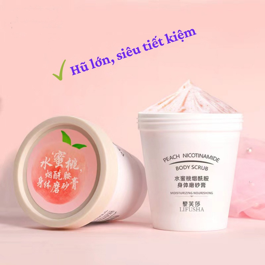 Kem tẩy da chết toàn thân, Kem Tẩy Da Chết Body Đào Peach Clear 200ML