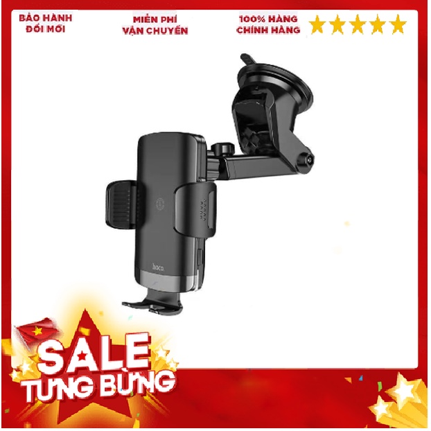 Giá đỡ điện thoại cao cấp kiêm sạc không dây 15W trên ô tô gắn taplo và cửa gió điều hòa Hoco CA84 Bảo hành chính hãng
