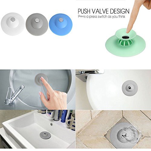 [FREESHIP] Nắp Đậy Bồn Rửa chén bằng silicon 2 trong 1 tiện lợi , nắp đậy cống thoát nước nhiều màu