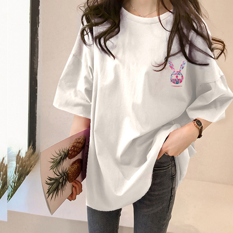 NRVP Áo Thun Tay Ngắn In Hình Hoạt Hình 2021 Size 5XL Cho Nữ