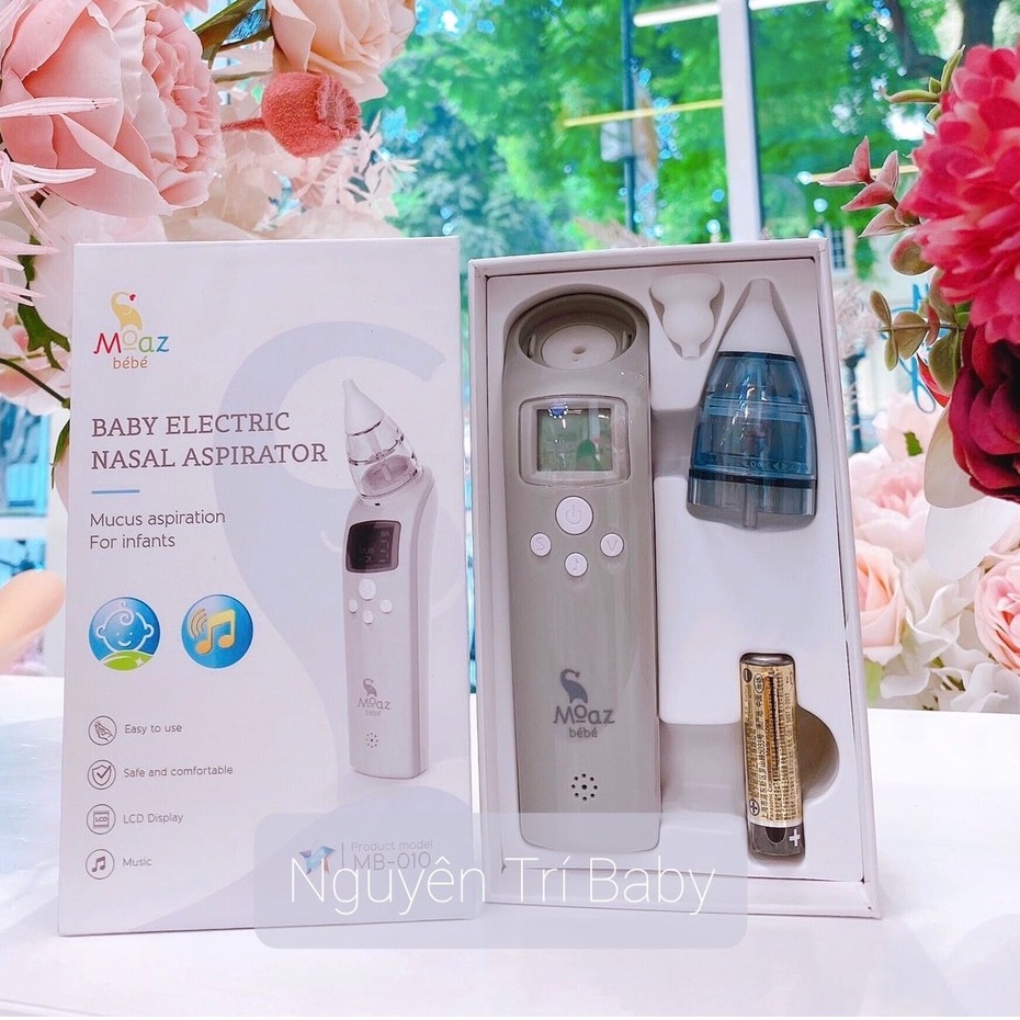 Máy hút mũi Moaz BéBé MB010 an toàn cho bé từ sơ sinh