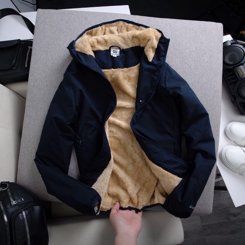 [Mã 252FASHIONSALE giảm 12% đơn 99K] Áo khoác mùa đông nữ lót lông GU-TANU94