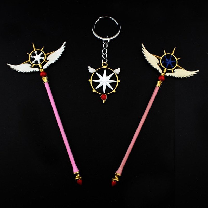 Mô hình mini quyền trượng Sakura Cardcaptor màu hồng