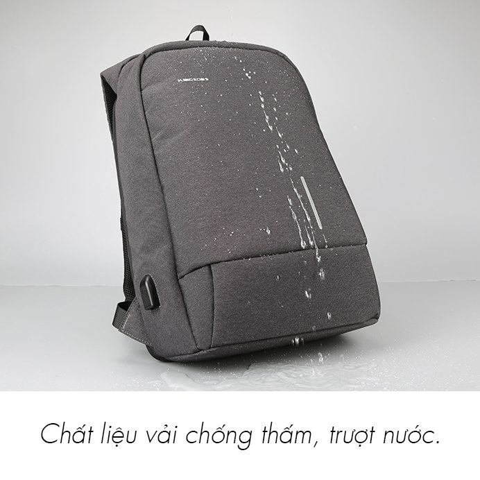 Ba lô laptop thông minh chống trộm có khóa số 15inch KINGSONS – Anti-thief