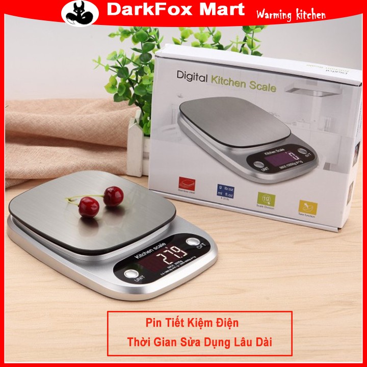 Cân điện tử mini nhà bếp Kitchen Scale tiểu ly full màu 3 loại 3, 5, 10kg chính xác 0,1g CDT01