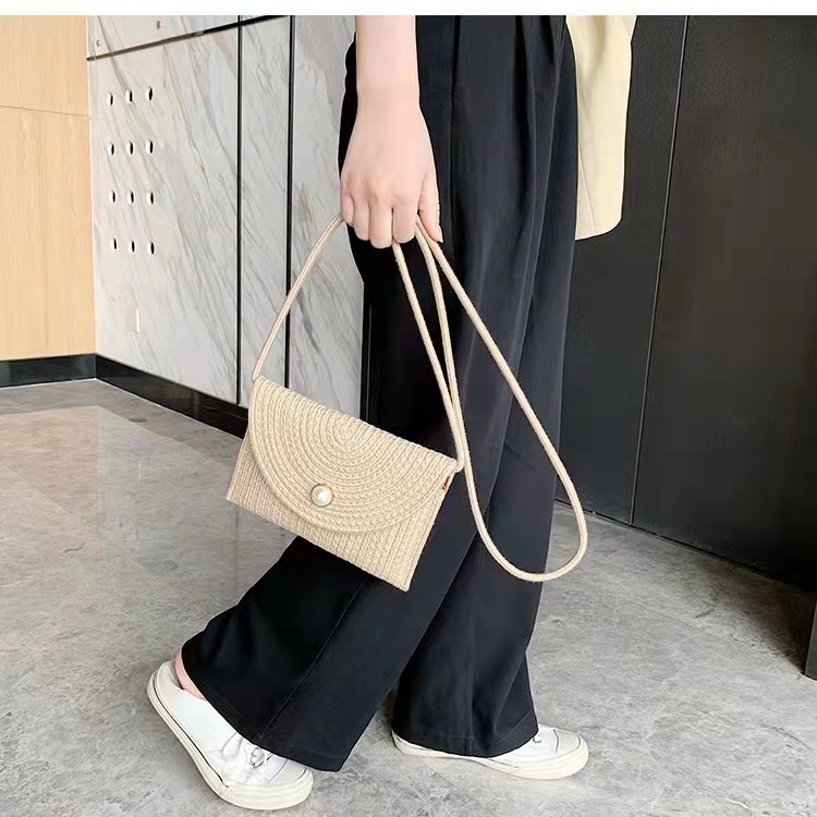 Túi Đeo Vai Đan Rơm Thời Trang Mùa Hè Sành Điệu Cho Nữ